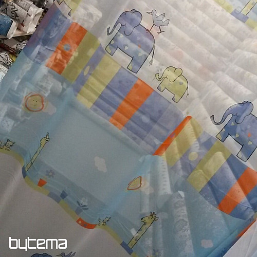 Children&#39;s voile curtain ANIMAL