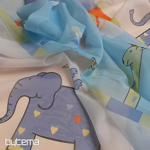 Children&#39;s voile curtain ANIMAL