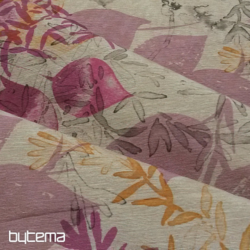 Decorative fabric GAIA leaves 301