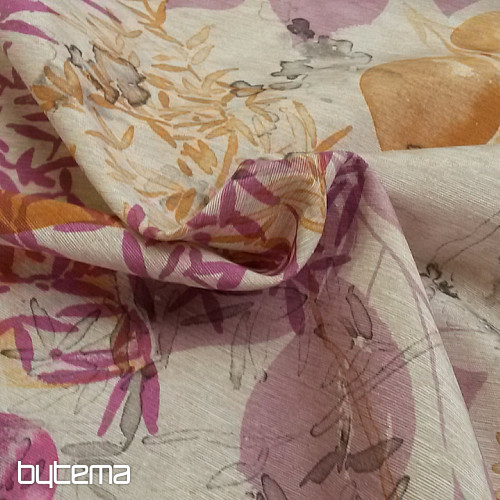 Decorative fabric GAIA leaves 301