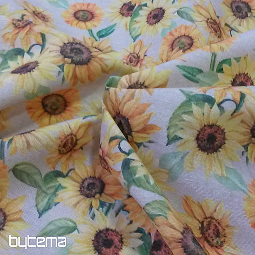 Decorative fabric SUNFLOWER ROSANS