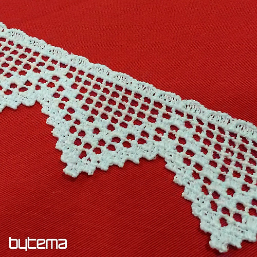 Macrame Lace 5432/0010 5,3 cm white matt