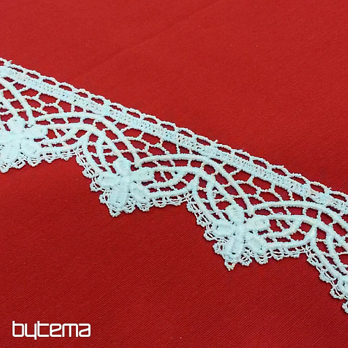 Macrame Lace 5432/0010 6 cm white matt