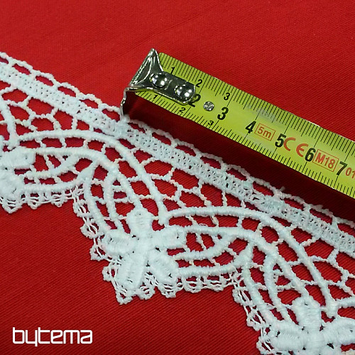 Macrame Lace 5432/0010 6 cm white matt