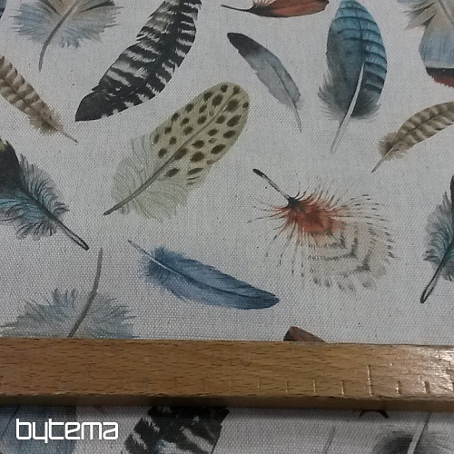 Decorative fabric OTONO FEATHERS 601 digital print