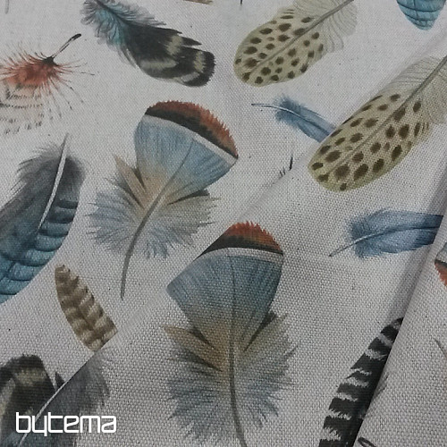 Decorative fabric OTONO FEATHERS 601 digital print