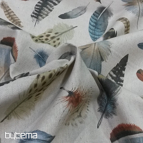 Decorative fabric OTONO FEATHERS 601 digital print