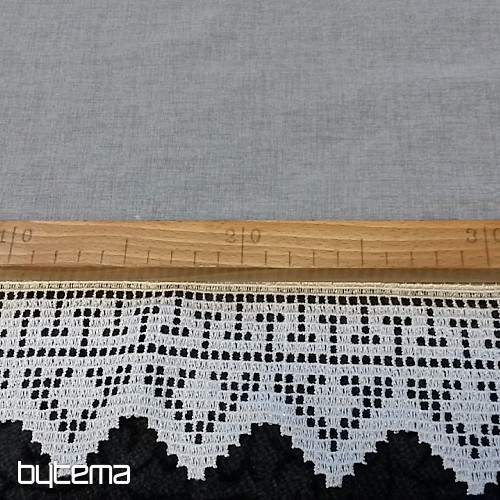 Brise-bise woven curtain 81864 white