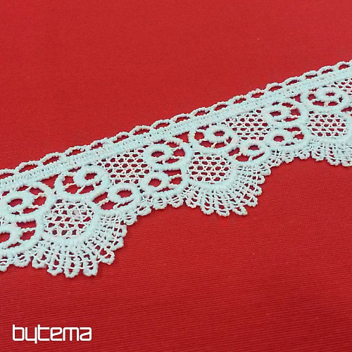 Macrame Lace 5555/0010 5,3 cm white matt