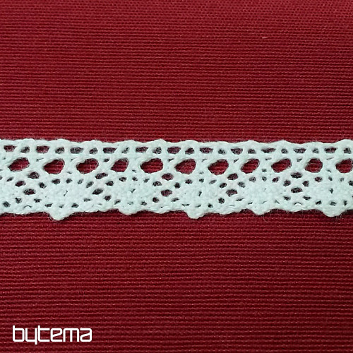Cotton lace 405/101 18mm white matt
