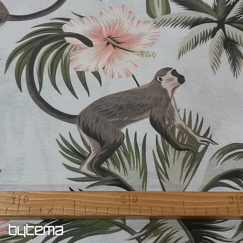 Decorative fabric AMERIKA monkey
