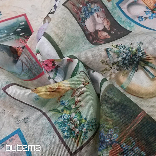 Decorative fabric of VICTORIAN EASTER