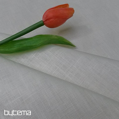 Linen fabric white