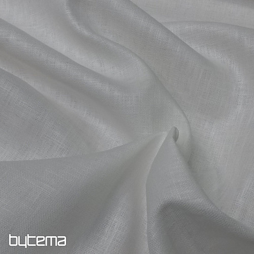 Linen fabric white
