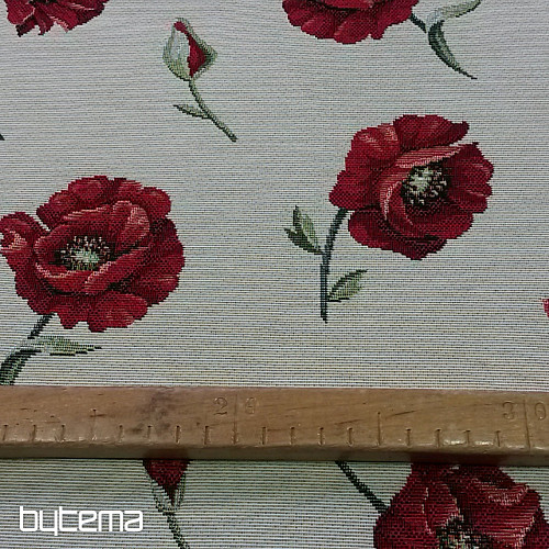 Decorative fabric POPPIES
