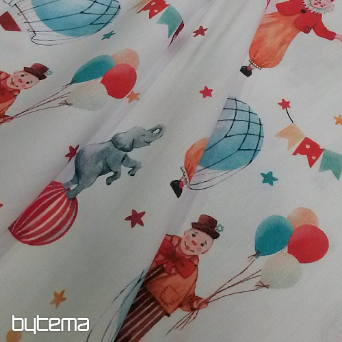 Children's cotton satin CIRQUE digital printing