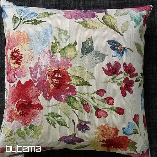 Tapestry cushion cover PASTEL FLOWERS