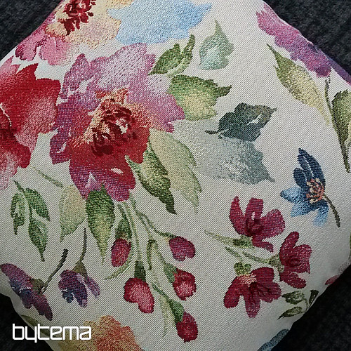 Tapestry cushion cover PASTEL FLOWERS