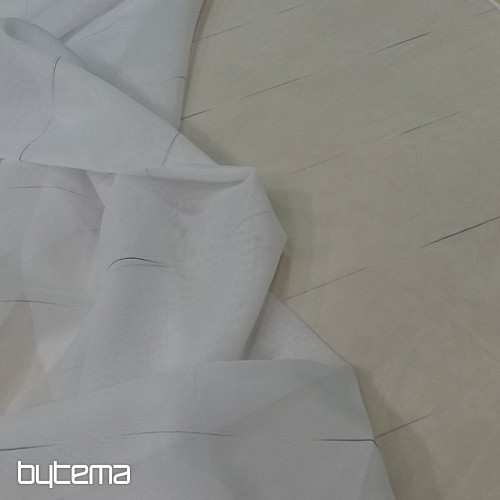 Luxurious curtain GERSTER 11700 grey stripe