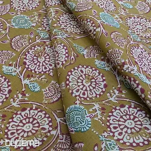 Cotton fabric FLOWERS JIVA
