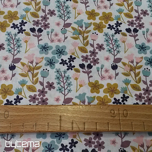 Cotton fabric FLOWERS MILA