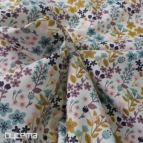 Cotton fabric FLOWERS MILA