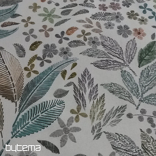 Decorative fabric LEAF MELIA green