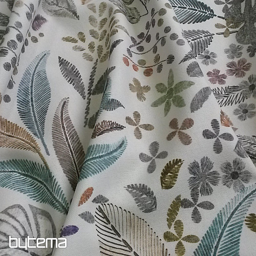 Decorative fabric LEAF MELIA green