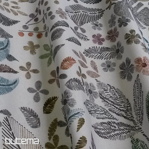 Decorative fabric LEAF MELIA green