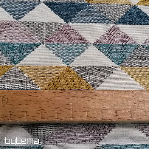 Upholstery Fabric  LUSA triangl mustard