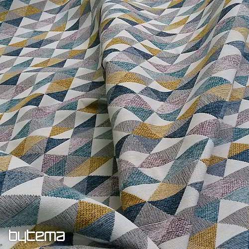 Upholstery Fabric  LUSA triangl mustard