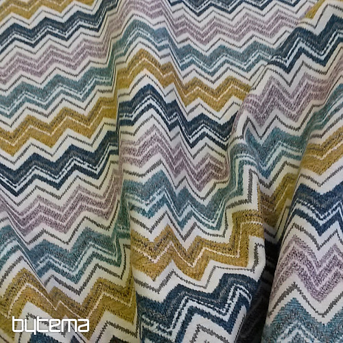 Upholstery Fabric  LUSA zik zak mustard