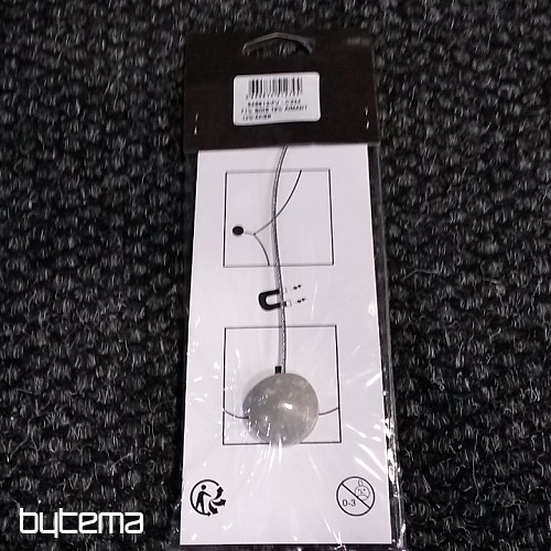 Tieback magnet  OVALIE gray-white