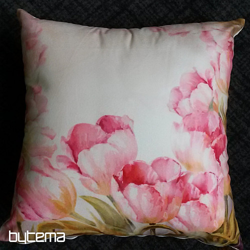 Decorative pillow-case FLOWERING TULIPANS
