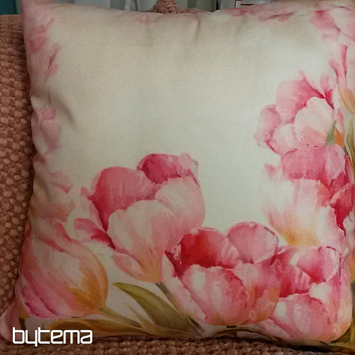 Decorative pillow-case FLOWERING TULIPANS