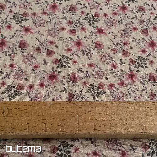 Cotton fabric FLOWERS CIREL