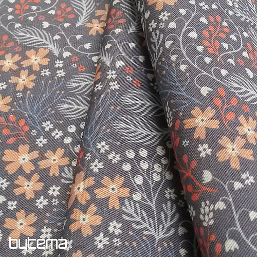 Decorative fabric BESA flowers