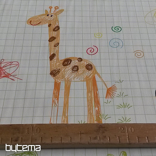 Children decorative fabric ZOO cartoon