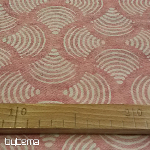 Decorative fabric WAVES rose