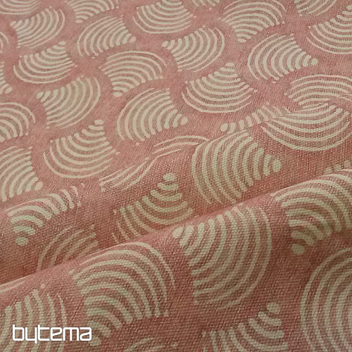 Decorative fabric WAVES rose