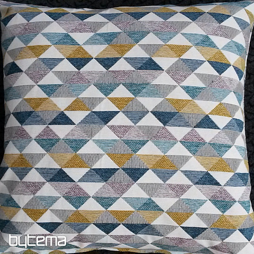 Decorative pillow-case LUSA triangl mustard