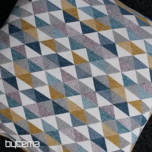 Decorative pillow-case LUSA triangl mustard