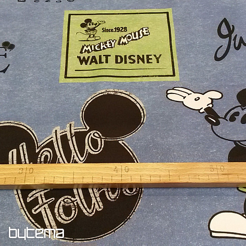 Children decorative fabric MICKEY MOUSE  blue