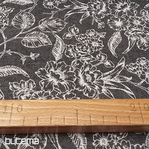 Decorative fabric  IZAL black