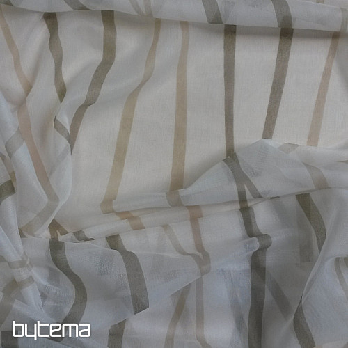 Luxurious curtain  MODENA strip brown