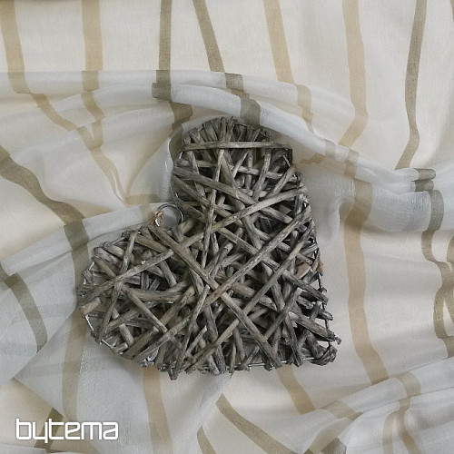 Luxurious curtain  MODENA strip brown