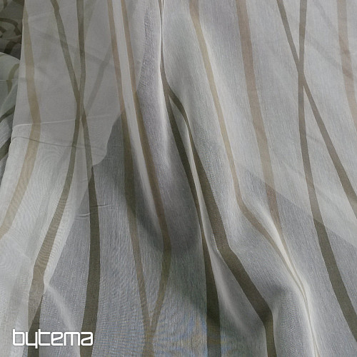 Luxurious curtain  MODENA strip brown
