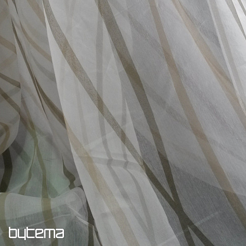 Luxurious curtain  MODENA strip brown