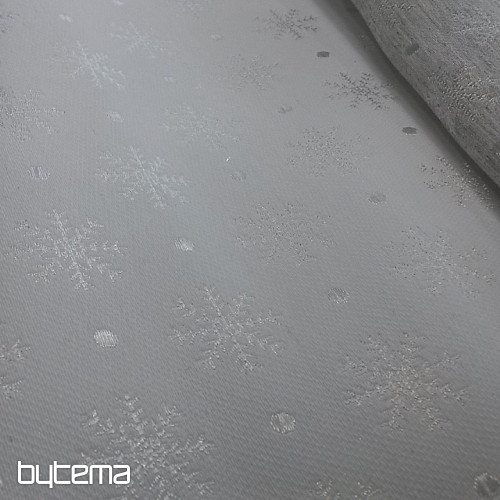Christmas decorative fabric for tablecloths Flake gray 081 width 280
