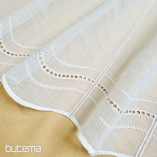 Modern woven Curtain V52 white